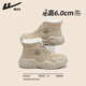 Pull back snow boots with velvet and thickening to keep out the cold and warm 2025 winter new style comfortable windproof and wear-resistant cotton shoes light brown 37