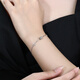 Jin Zhifu inherited platinum bracelet for women with small waist PT950 round cake LOVE crushed ice bracelet for girlfriend and wife birthday gift small waist bracelet about 3.2 grams