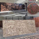 Wen Yijia Fiberglass Imitation Copper Relief Large Campus Cultural Figure Background Wall Mural Forged Copper Brown Customized
