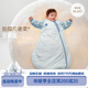 Betis baby sleeping bag, vernix leather constant temperature children's all-in-one sleeping bag, infant anti-kick quilt, double layer for all seasons, Beiyu Blue M, Beiyu Blue, spring and autumn double layer, room temperature 18-24, S size 55-70cm (recommended for 0-9 months)