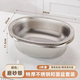 Xiang Laoda's German quality high-quality stainless steel drain basket vegetable basin stainless steel and basin for washing vegetables, washing rice, washing fruits and vegetables for home egg-shaped and basin + egg-shaped drain basket