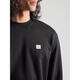 Calvin Klein men's top CK new warm and comfortable cotton black daily casual top simple breathable fashion men's sweatshirt Black one size |