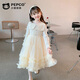 Piggy Banner (PEPCO) Children's Princess Dress Autumn and Winter Girls Fashionable Birthday Winter Dress Girls Dress Autumn and Winter Champagne 130