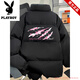 Playboy Stand Collar Down Jacket Men's Jacket Autumn and Winter American High Street Thickened Ins Cotton Jacket Men's Loose Bread Jacket Men Black 500g Mall Version M