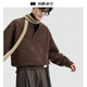 Piaget Zall Wool Henry Collar Pullover Sweater Men's 2025 Autumn and Winter New Commuting Sweater Men Y541511 Coco Brown L
