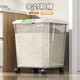 Rice bucket household large bucket noodle grain storage special bucket moisture-proof and insect-proof sealed rice vat clothing storage box thickened transparent 10Jin Jin equals 0.5kg with rice cup