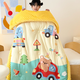 Langsha (langsha) Kindergarten Children's Quilt Doudou Quilt Soothing Quilt Nap Quilt Single Dormitory Spring Autumn Quilt Winter Quilt Core Type A-Animal Paradise Soothing Doudou Quilt 120*150cm Spring and Autumn Quilt Weighs about 2 Jin Jin equals 0.5 kg