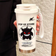 膳魔师（THERMOS）创意耿鬼保温杯大容量吸管水杯可携式双饮口咖啡杯子新款男女高颜 BXAB13794幽灵+配挂绳 陶瓷内胆