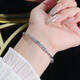 Lao Fengxiang platinum bracelet pt950 bamboo abacus bead bracelet solid birthday gift for girlfriend platinum jewelry platinum about 12.55g 54 rings + 2cm extension chain