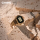CASIO Limited Ring Watch Gift Box LCD Display LED Lighting 50th Anniversary Gold Casio Cube CRW-001G-9PR Gold