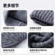 MISSION UV pure wool warm woolen hat autumn and winter thickened knitted hat cold hat winter hat outdoor ear protection cold hat women winter