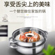 Lecker Lecker steamer household stainless steel double-layer steaming soup pot thickened version thickened version - soup and steaming dual-purpose pot 28cm