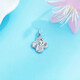 Lao Fengxiang platinum pendant pt950 crushed ice lucky four-leaf clover pendant for women, birthday gift for girlfriend and wife, platinum, about 2.91g