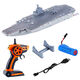 Large remote control aircraft carrier can be launched into the water to simulate the Fujian warship warship military lighting electric toy boat Remote control aircraft carrier Fujian ship can be launched into the water lighting version One battery lasts for 50 minutes