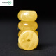 Chuxu amber beeswax separator loose beads bead separator spacer Buddhist beads bracelet bracelet toy accessories accessories natural raw mineral fidelity beeswax diameter about 10mm thick 5-6mm 1 piece pattern
