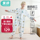 Children's sleeping bag for large and medium-sized children, spring and autumn bamboo cotton gauze baby split-leg pajamas, baby anti-kicking quilt, zoo XXL size