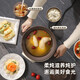 Chigo electric stew pot, steamer, electric cooking pot, stew pot, stew pot, casserole, stew and steaming, all-in-one food supplement pot, stew pot, electric stew pot, electric casserole pot, stew pot, stew water-proof porridge, black porcelain - scheduled appointment, suitable for 3-4 people - 3.8L