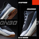 ANTA (ANTA) Z brother's same style, weatherproof丨Men's shoes, hard-core wear-resistant running shoes, outdoor running shoes, black sports shoes for men, basic black/pure white-1 39 (men 6.5)