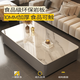 Small craftsman material slate coffee table living room light luxury high-end 2025 new small apartment home coffee table gray cabinet snow mountain white 120