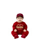 Disney (Disney) New Year Parent-child Outfits Peaceful and Happy Autumn and Winter New Style Family of Three and Four 2026 Red Family Outfit Customized Sweaters Red W22 Single Piece Plus Velvet 120 Recommended 35-40 Jin Jin is equal to 0.5 kg