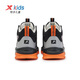 XTEP Children's Shoes Lingfeng 1.0 Dad Style Plus Velvet Winter Children's Rubber Windproof Warm Cotton Shoes Black/Aoki Gray 32