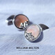 WILLIAM MILTON限量海誓山盟粉色珍珠贝袖扣男士轻奢配饰高端礼盒 定制