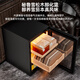 CIGARLOONG 33C cigar cabinet, precise constant temperature and humidity compressor, fashionable arc-shaped office household mini small energy-saving silent cedar wood cigar cultivation cigar cabinet, constant temperature and humidity control for cigar cultivation, elegant black box nude cultivation compressor refrigeration + cedar wood cigar basket