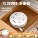 Zhengzhengwu pure copper stowable socket round plug strip with cable USB with night light multi-function smart home dormitory office plug board / drag strip / wiring board 4-position jack + Usb 0.8 meters pure copper + lightning protection