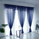 Befulang Nordic simple light-transmitting curtain gauze solid color finished gauze curtain Japanese style bedroom bay window balcony living room gauze customized piece white 1.5 meters wide * 2.7 meters high (Velcro)