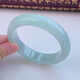 FALRIA Fa Laier ice jade bracelet Burmese ice waxy light green floating green oil green floating flower jade bracelet full circle high ice authentic jade bracelet 59mm