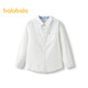 Balabala shopping mall children's clothing children's shirts spring clothes girls boys baby tops long-sleeved shirts white tone 00411 100