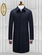 
Ding bronze woolen coat men's long knee business cadre clothes new brand middle-aged and elderly wool coat men's windbreaker navy blue 80339-79 170