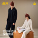 Yifen Warm Velvet Home Clothes Couples Half Velvet 2025 New Autumn and Winter Pajamas for Men and Women Can Be Weared Outside, Thickened and Velvet Women - Warm White L