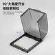 International electrician punch-free oblique five-hole socket waterproof box 86 type heightening and enlarged protective cover bathroom bathroom paste splash-proof box transparent misaligned 5-hole socket waterproof box suitable for leakage protection large plugs