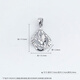 CHINA GOLD PT950 platinum love heart-shaped lock bag pendant platinum spliced fairy butterfly flying pendant about 1.7g/platinum spliced fairy butterfly flying pendant