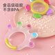 Haakaa (haakaa) baby teething stick chew gum baby oral silicone toy 4 months and above 6 months, palm teeth fixator, colorful Ferris wheel + colorful palm (comes with hanging strap and storage box)