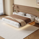 Eurasian Royal Nest without bedside storage bed 2025 new suspended master bed high-end atmosphere 1.8 meters double bed single bed 1.5*2m luxury version丨with light structure 10CM steel wood rib frame