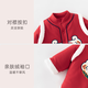 Guaqi Bear Warm Protective Cotton Baby Padded Warm Thickened Jacket Winter Antibacterial Red Festive New Year Cotton Clothes for Infants and Children