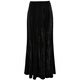 Sancai 2025 winter new velvet skirt elastic waist A-line skirt long skirt elegant temperament M