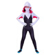 European and American Halloween costumes children's black Spider-Man jumpsuit adult Miles tights co Heroes Expedition mesh style one size 110