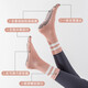 Jingyouyu German yoga socks five-finger non-slip women's Pilates training indoor sports special fitness long tube split toe 1 pair purple