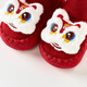Tongtai baby socks winter baby mid-calf socks children's non-slip toddler shoes floor socks boys and girls New Year socks Auspicious Lion 6-12 months