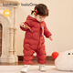 Balabala children's clothing baby jumpsuit light down jacket baby clothes 2025 winter clothes bodysuit boys and girls cute