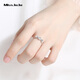 Miss JuJu pt950 platinum ring for women, fashionable platinum 520 ring, live gift for girlfriend, weight 2.6-2.8g + free engraving