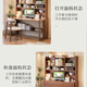 Huixun solid wood folding desk bookshelf integrated desk student computer desk home study table small apartment retractable abbreviation desk walnut color #folding desk + bookshelf 80cm*60cm*75cm total height 175cm