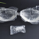Thick silicone bra patch that can't fall off, prevents leakage, strapless invisible bra for women's wedding dress, small transparent silicone bra, three-dimensional straps B
