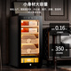 Kelong 36C cigar cabinet, constant temperature and humidity, mellow aroma, natural cedar wood shelf, compressor, precision refrigeration, anti-fog tempered glass door, air-cooled partitioned storage, household cigar cabinet, 39C elegant black box, nude maintenance + compressor refrigeration + cedar wood cigar basket