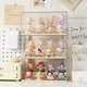 Yusenyi Blind Box Storage Display Rack Acrylic Transparent Box Lego Doll Ornament Display Box Mart Figure Bubble Cabinet Pearl White Single Row Model (Can Store 46 Cubs)