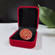 Lotus Listens to the Sound of Rain Peking University Emblem Customized Peking University Commemorative Badge Customized High-end Metal High-end Gift Box Brooch Red Model High-end Gift Box 25mm