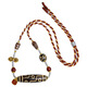 Mushrooms Say Tibetan Padmasambhava Three Eyes Multi-Totem Dzi Bead Necklace Agate Pendant for Men and Women Braided Necklace in Stock Nine Eyes of Vajra